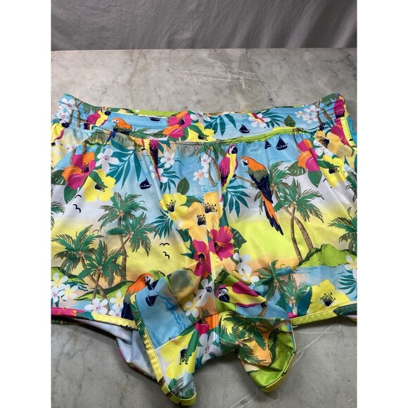 Lane Bryant Swim Shorts Women’s 16 Colorful Tropical Print Pockets - Picture 5 of 6